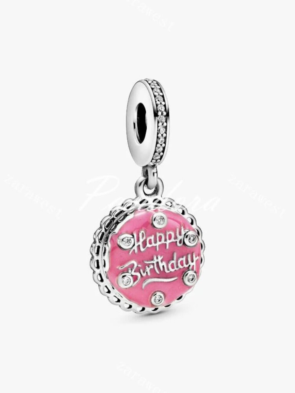 Pandora Pink Birthday Cake Dangle Charm
